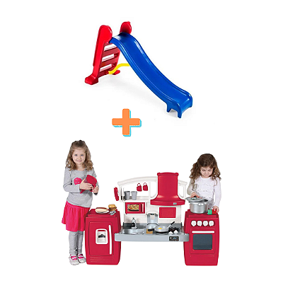 Cozinha Expansível + Escorregador 3 degraus