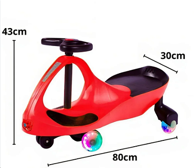 Carrinho Gira Gira Car Roda Com Led