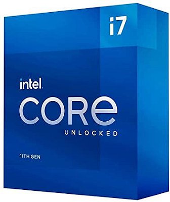 Processador Intel Core I7-11700k 3.6ghz (turbo 5,00ghz) Cache 16mb 8 Nucleos 16 Threads 11ª Ger Lga 1200 Bx8070811700k [