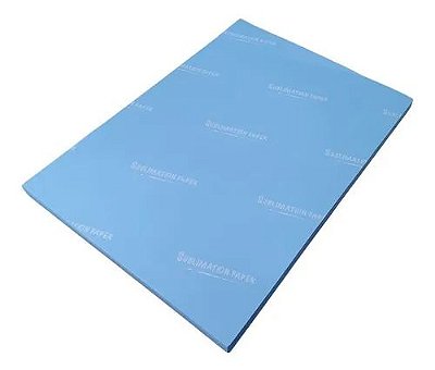 Papel Sublimatico Transfer Blue Paper A4 - 100 Folhas