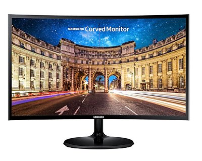 Monitor Samsung Curvo 24" Fhd Hdmi Vga Freesync Preto Série Cf390 - Lc24F390Fhlmzd [F018]