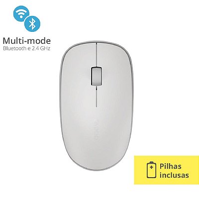 Mouse Sem Fio 1300Dpi Bluetooth Ra012 Branco [F018]