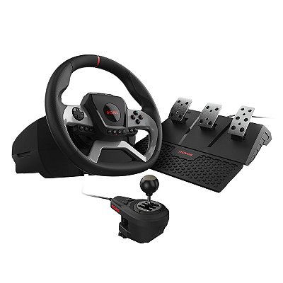 VOLANTE PCYES W270 PARA PC, XBOX E PLAYSTATION, FORCE FEEDBACK, PEDAIS E CAMBIO - W270