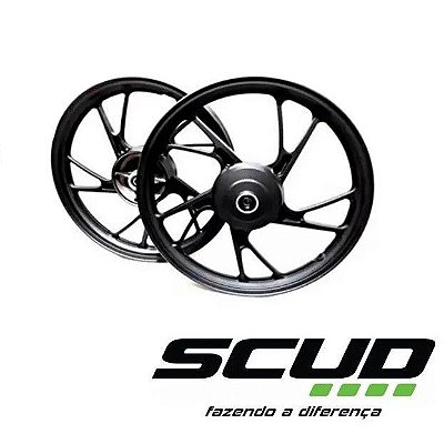 JOGO RODA BIZ 125 PRETO SCUD PE GALINHA 10370083-JOG