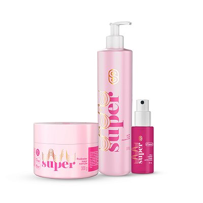 Kit Super Nutrição + Geleia + Óleo - Super Cacheada