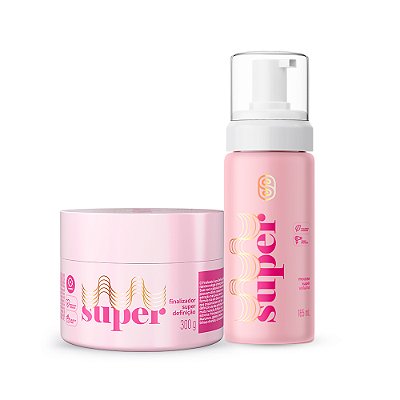 Duplinha Super Definição + Mousse Super Volume - Super Cacheada