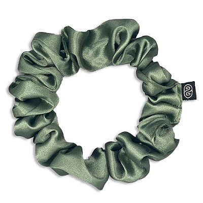 Xuxinha Tradicional de Cetim Premium Antifrizz - CN - Verde Esperança - Super Cacheada