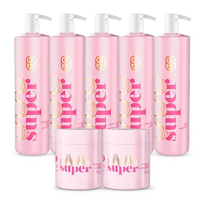 Kit Essencial Litrão com Super Nutrição - Super Cacheada