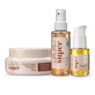 Trio de Tratamento Dermocapilar - Super Cacheada