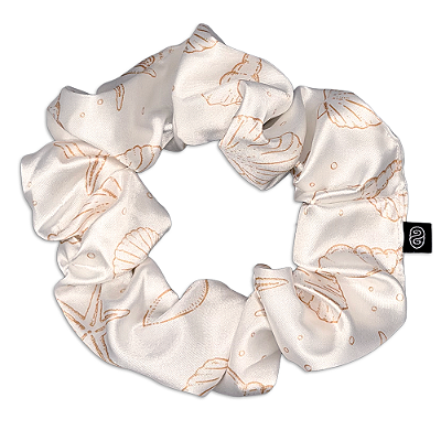 Xuxinha Bigger de Cetim Premium Antifrizz Pérolas do Mar - Branca - Super Cacheada