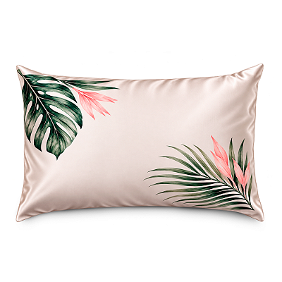 Fronha de Cetim Antifrizz Jardim Tropical - Super Cacheada