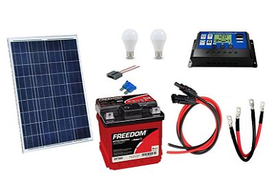 Kit Gerador de Energia Solar  Off Grid 30Wp