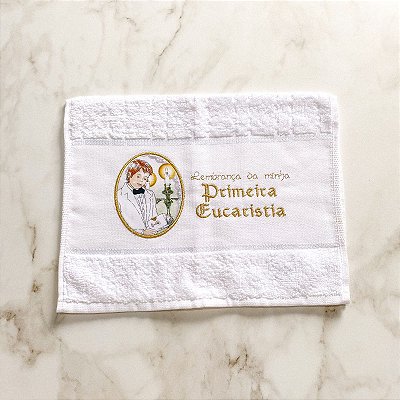 Toalha Lembrança da Primeira Eucaristia - Modelo 01