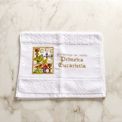 Toalha Lembrança da Primeira Eucaristia - Modelo 03