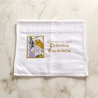 Toalha Lembrança da Primeira Eucaristia - Modelo 05