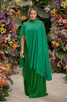 150 vestidos longos verde esmeralda e verde bandeira para
