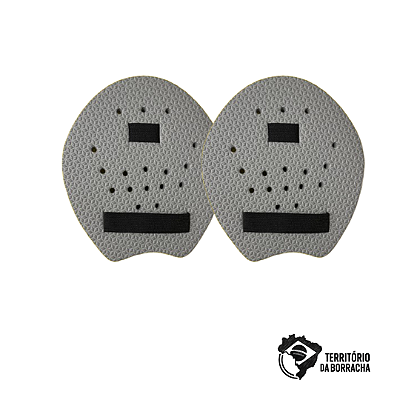 Luva Palmar de Natação Flutuante com Elásticos - EVA 20mm CINZA