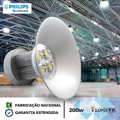 HIGH BAY LED 200w | 24.000 Lúmens | LED PHILIPS | Para Galpão Industrial