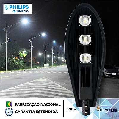 Luminária LED Pública Pétala para Poste 300w | Bivolt | IP66 | 42.000 Lúmens | LED CHIP PHILIPS | Para Rua ou Condomínio
