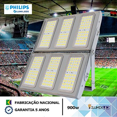 Refletor LED SMD 900w Modular STADIUM | Bivolt | IP66 | 126.000 Lúmens | LED PHILIPS | LINHA PROFISSIONAL