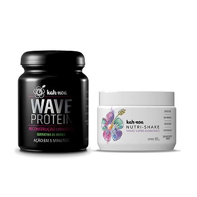 COMBO TRATAMENTO Máscara  Nutrishake 300g + Máscara Wave Protein 300g - Kah-Noa