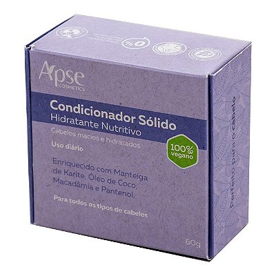 Condicionador Sólido Nutritivo 60g - Apse