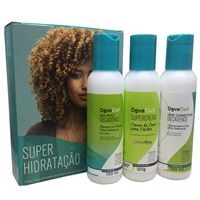 DevaCurl Kit Super Curly Hidratation - No Poo Decadence 120ml + One Condition Decadence 120ml +Super Cream 120g