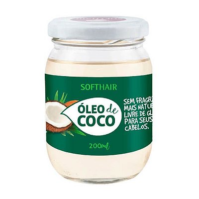 Óleo de Coco Vegano - 200ml - Soft Hair