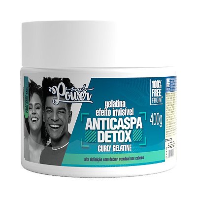 Gelatina Efeito Invisível Anticaspa Detox 400g - Soul Power