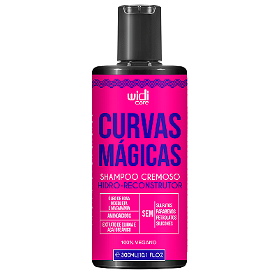 Curvas Mágicas Shampoo Cremoso Hidro-Reconstrutor 300ml - Widi Care