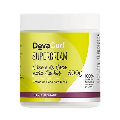 DevaCurl SuperCream Creme de Coco para Cachos - 500g