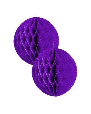 Colmeias de papel - Roxo (15 cm - 2 unidades)