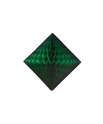 Colmeia de papel - Diamante Verde Escuro (25 cm)