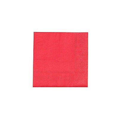 Guardanapo de papel coquetel - Vermelho (25 cm - 20 unidades)