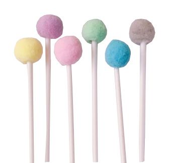 Pick / Topper - Pompom Candy Colors (6 unidades)