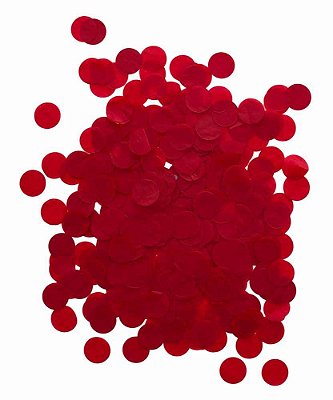 Confete papel de seda - Vermelho (2.5 cm - 10g)