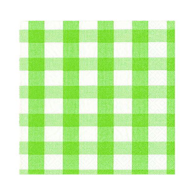 Guardanapo de papel Vichy - Xadrez Verde (33cm - 20 unidades)
