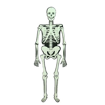 Móbile dupla face - Esqueleto Articulado Halloween (1 metro de altura)