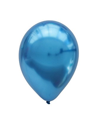 Balão Chrome Azul - 11" (2 unidades)
