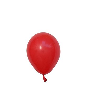 Mini balão látex 5" - Vermelho (unidade)