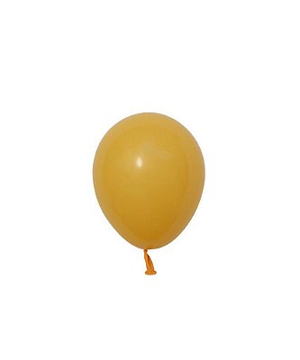 Mini balão látex 5" - Amarelo Ouro (unidade)