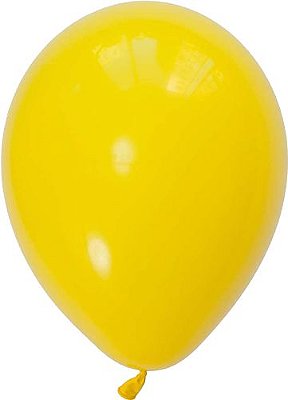 Balão 11" látex - Amarelo (unidade)