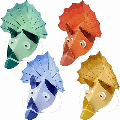 Chapéus de papel - Dinossauros (8 unidades - Meri Meri)