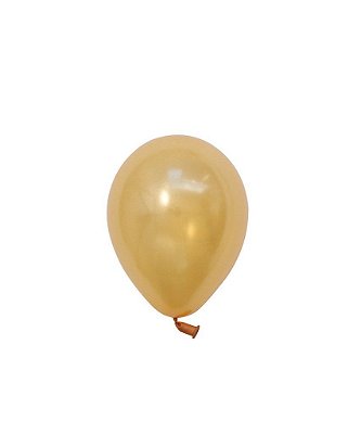 Mini balão látex 5" - Ouro (unidade)