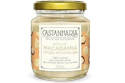 Pasta de Macadamia com Sal do Himalaia 210g - Castanharia