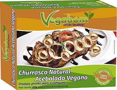 Churrasco acebolado Vegano 400g - Vegabom