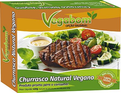 Churrasco Natural Vegano 400g - Vegabom