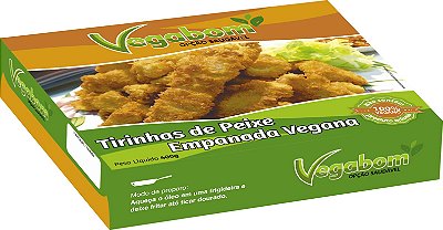 Tirinhas de Peixe Empanado Vegano 400g - Vegabom