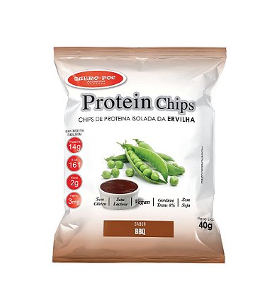 Chips de Proteína Isolada da Ervilha Sabor BBQ 40g - QueroPoc