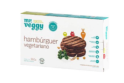 Hambúrguer Vegetariano 360g (6 unidades)